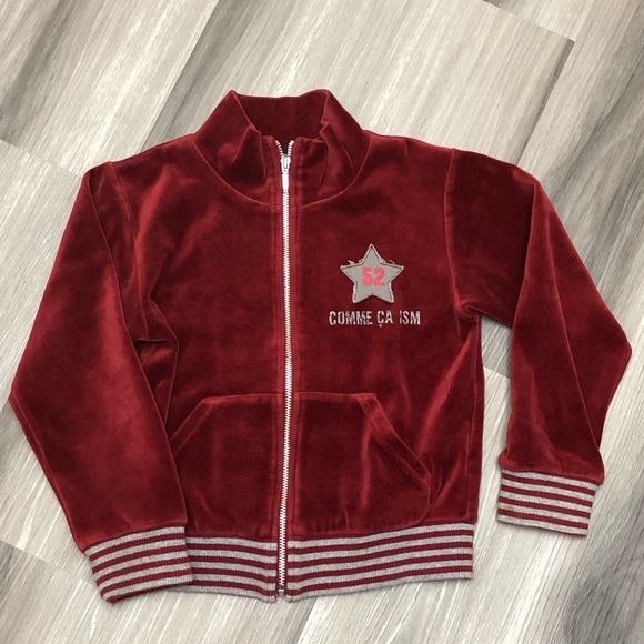 Toddler Velvet Track Jacket - Picture 1 of 4